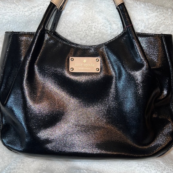 Kate Spade Black and Tan purse. Super cute. - Picture 2 of 14